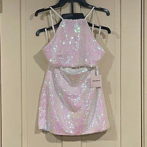 Superdown Ariel sequin skirt set XS